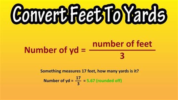 How many feet go into a yard?