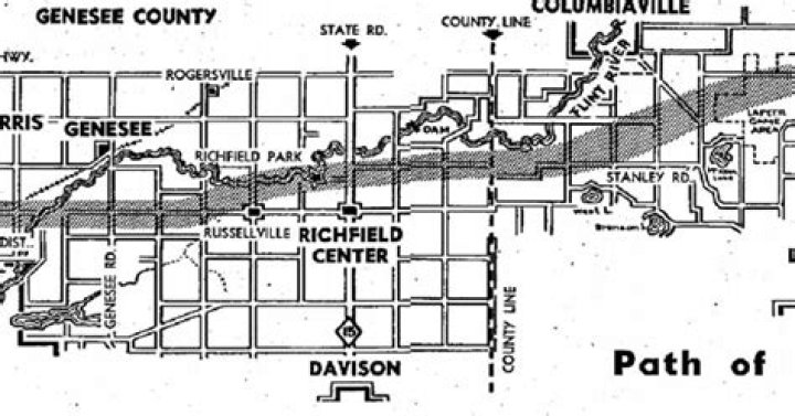 How much damage did the Flint Beecher tornado do?
