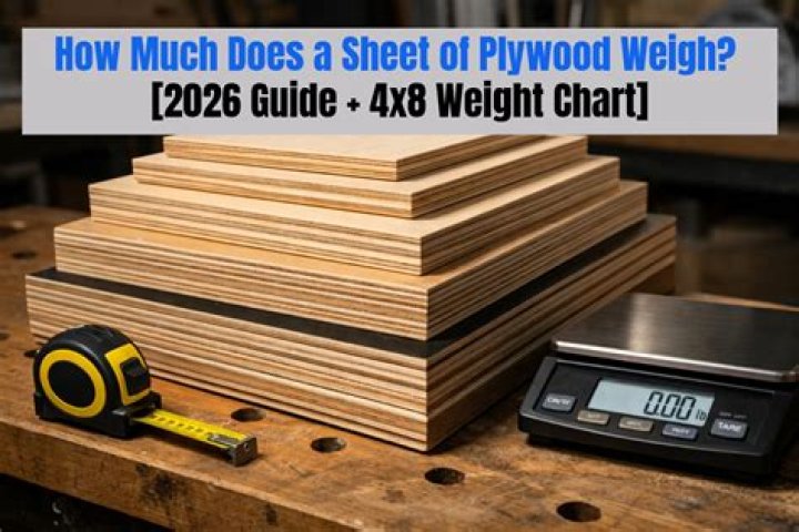 How much does a 4×8 sheet of 3/4 maple plywood weigh?