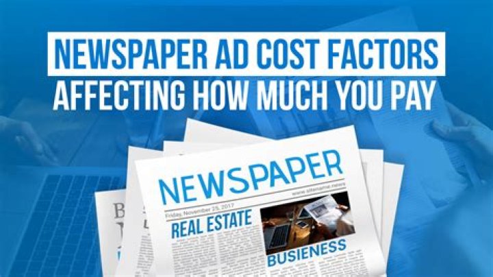 How much does a front page newspaper ad cost?