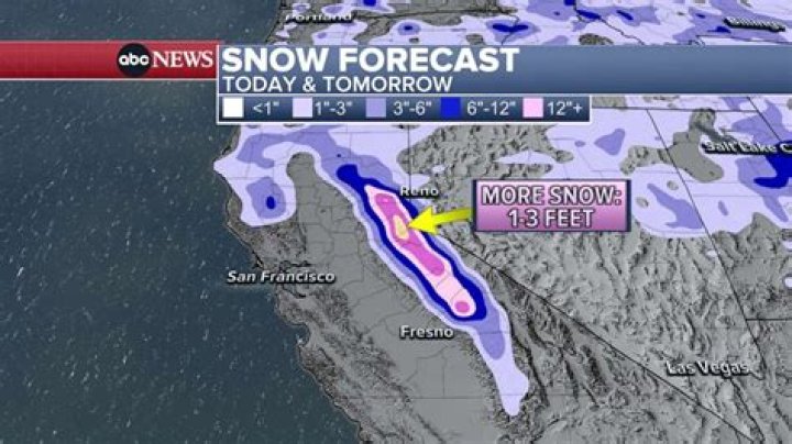 How much snow did Sonora CA get?