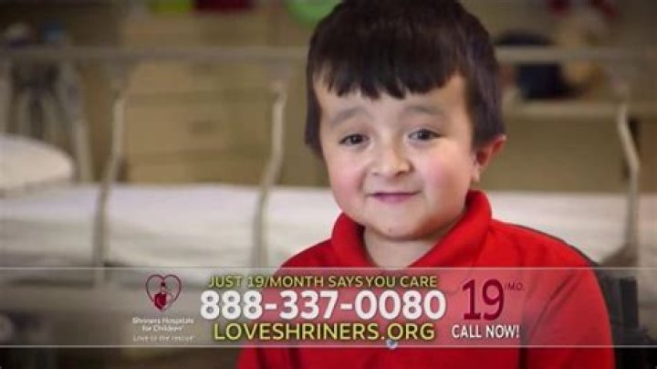 How old is Alec from the Shriners commercial?