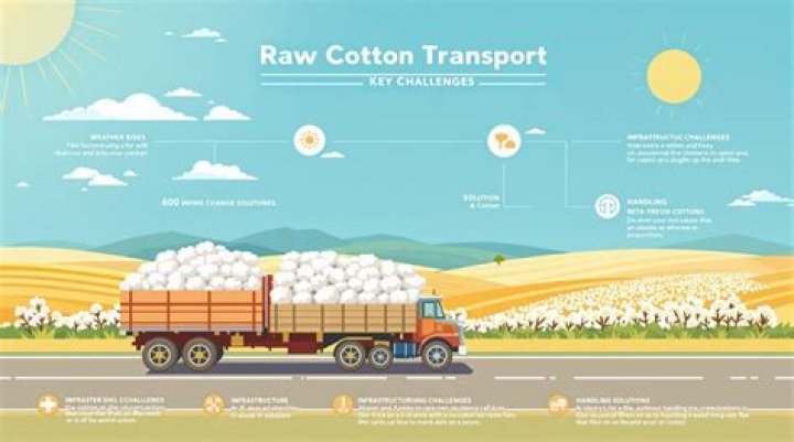 How was cotton transported from the South to the north?