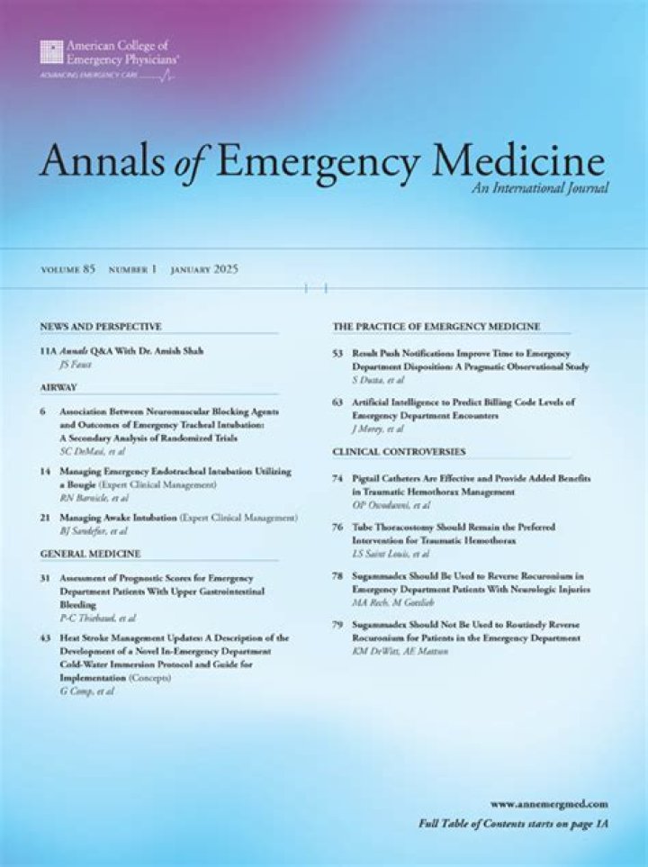 Is Annals of Emergency Medicine peer reviewed?