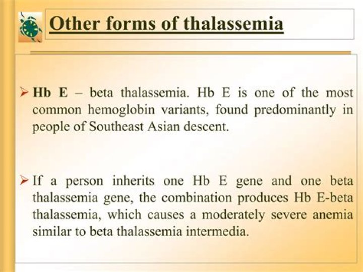 Is Hb E trait a thalassemia?