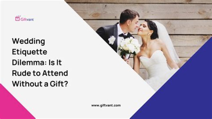 Is it rude to go to a party without a gift?