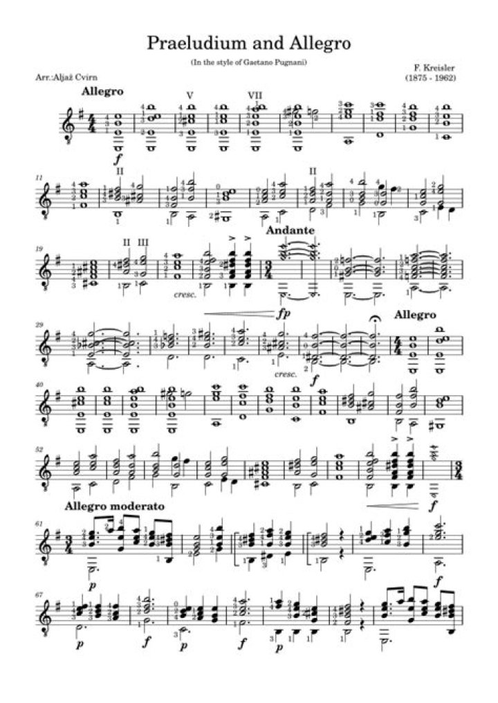 Is Praeludium and Allegro a concerto?