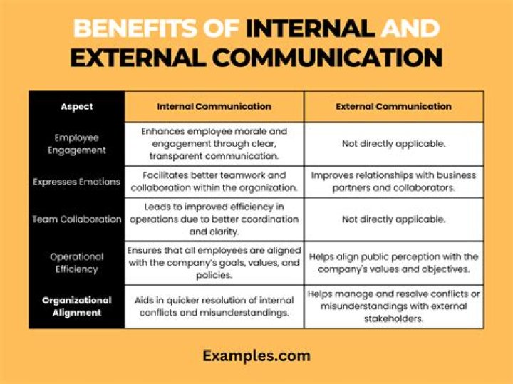 What are advantages of external communication?