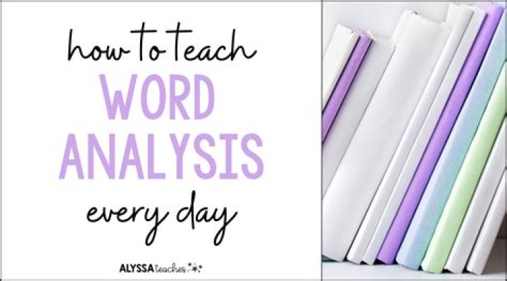 What are analysis words?