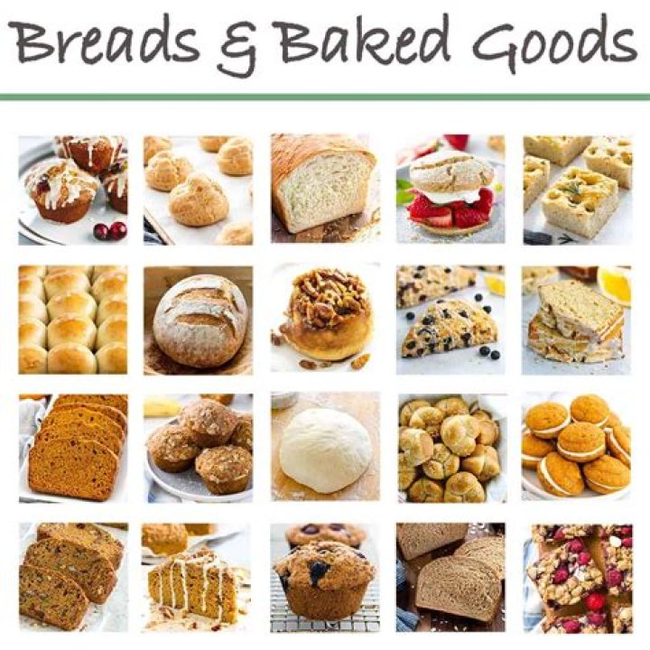 What are baked goods examples?