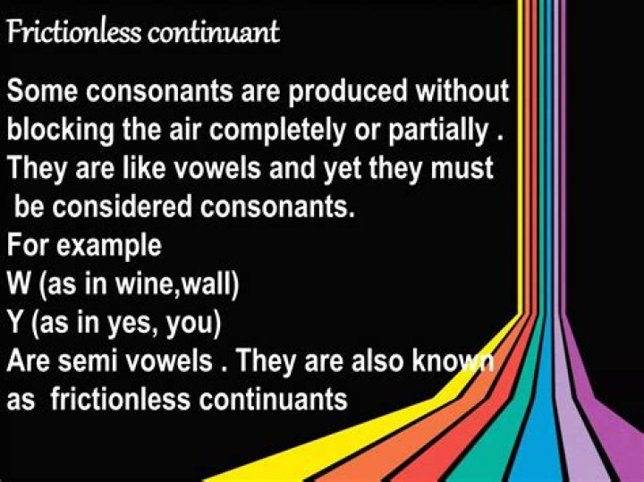 What are frictionless consonants?