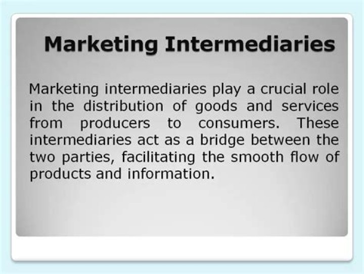 What are marketing intermediaries discuss three 3 types of marketing intermediaries?