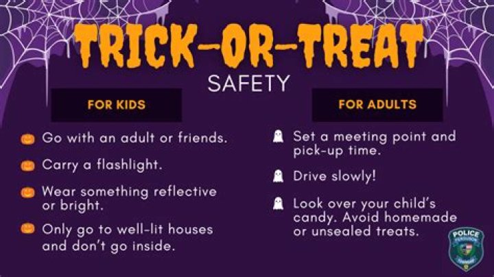 What are some good safety tips around the house for trick or treaters?