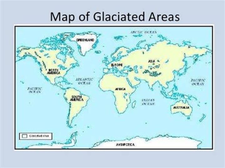 What are the 11 main glaciated areas of the world?