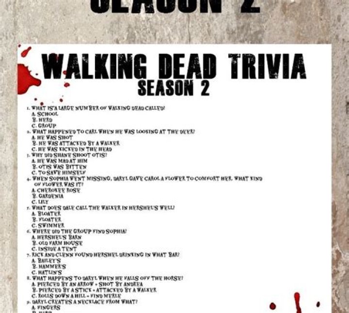 What are the 3 questions Walking Dead?