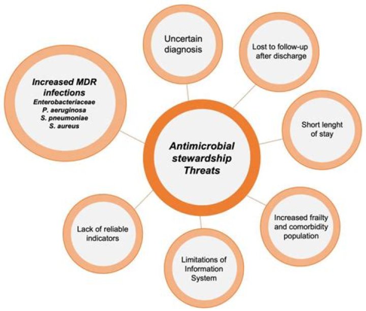 What are the 3 types of antibiotic stewardship interventions?