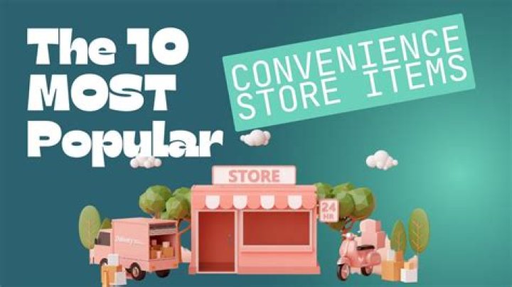 What are the best selling items in convenience stores?