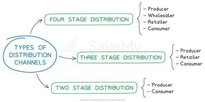 What are the channels of distribution for consumer goods?