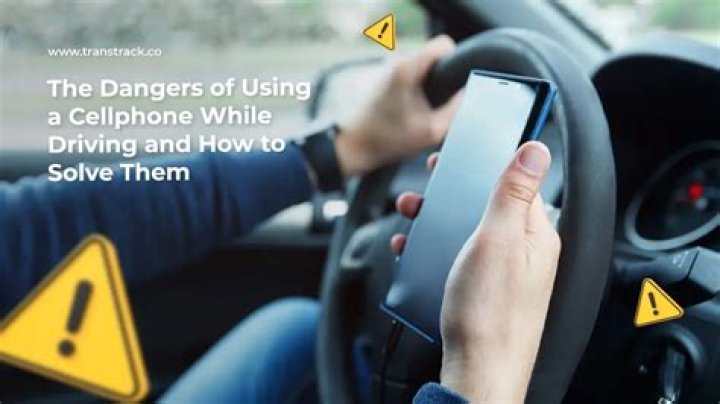 What are the dangers of using a cellphone while driving?