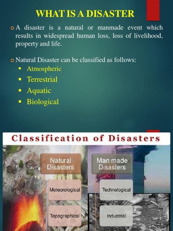 What are the types of disaster PDF?