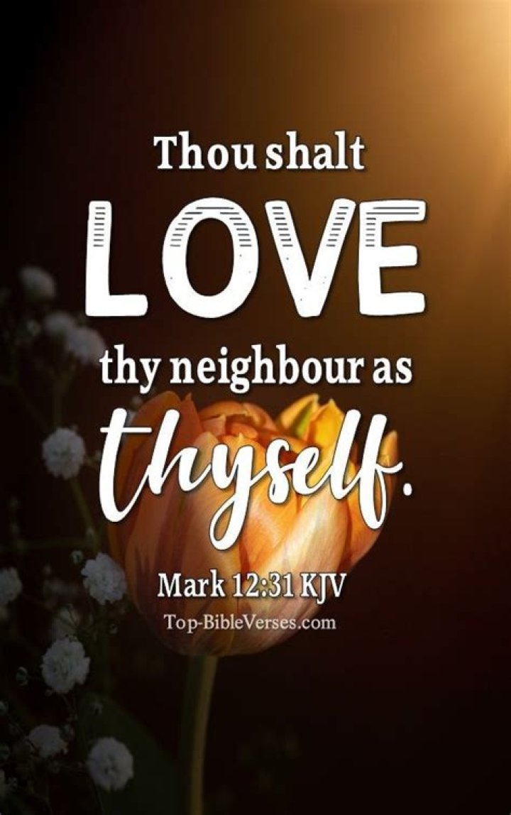 What Bible verse is love thy neighbor as thyself?