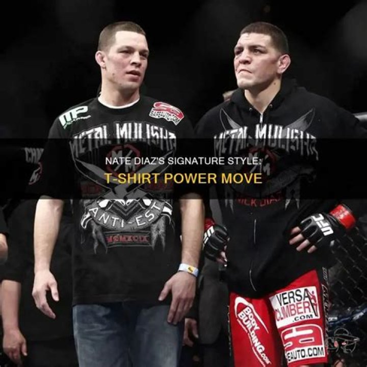 What brand does Nate Diaz wear?