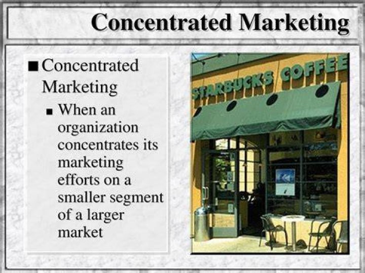 What companies use concentrated marketing?