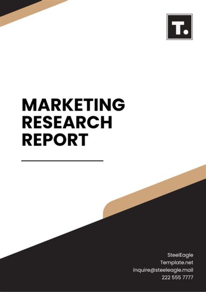 What do you mean by marketing research report?