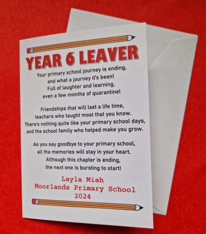 What do you write in a leavers card?