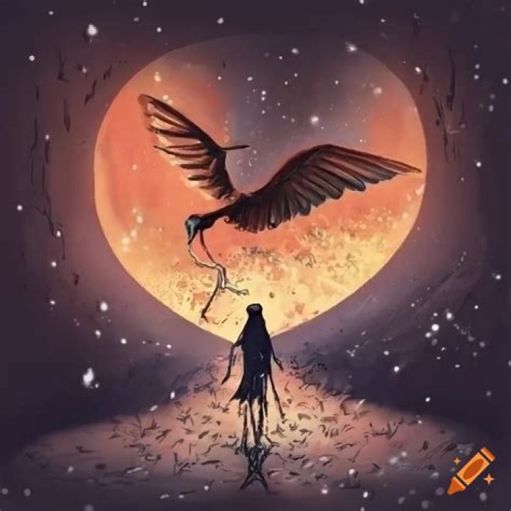 What does a broken winged bird mean in a poem?