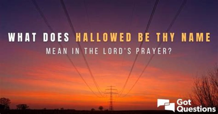 What does hallowed land mean?