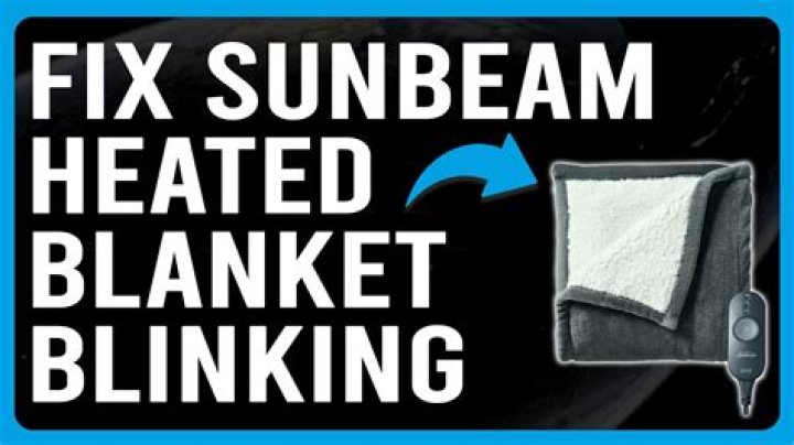What does it mean when my Sunbeam electric blanket control blinks?