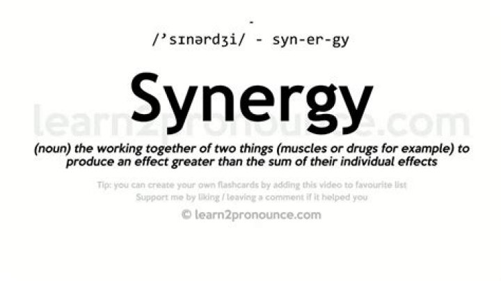 What does synergy mean?