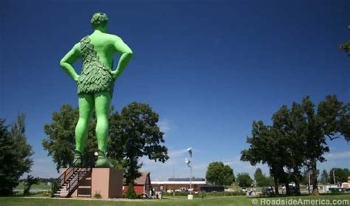 What happened to the Jolly Green Giant statue?