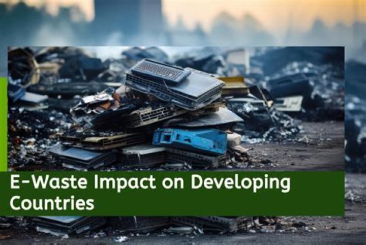 What happens to e-waste in developing countries?