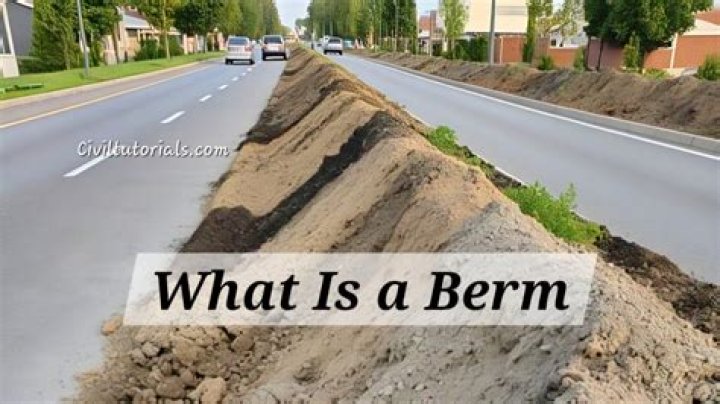 What is a berm for water?