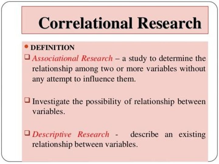 What is a correlational study?