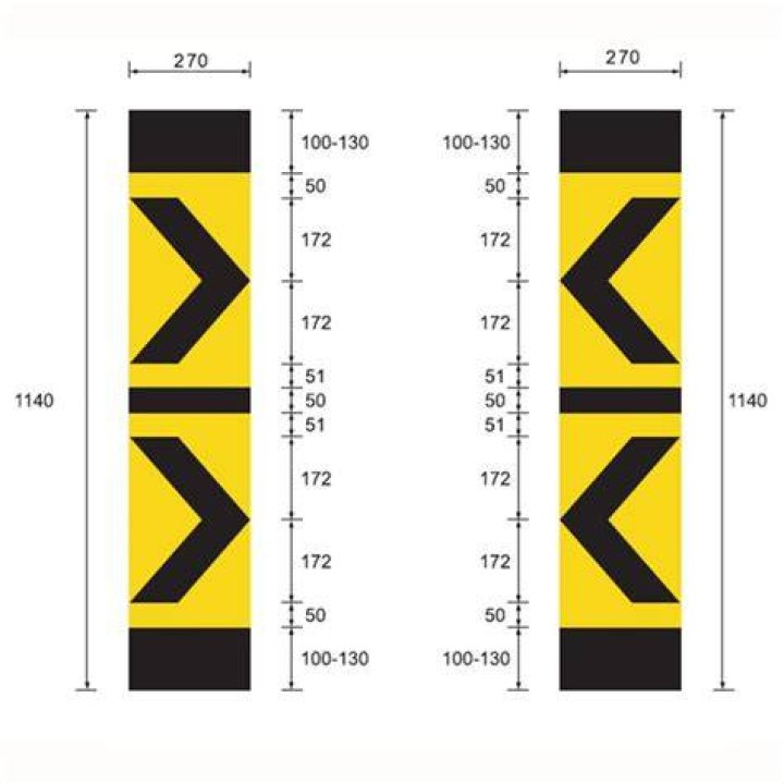 What is a delineator sign?