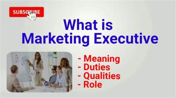 What is a marketing executive do?