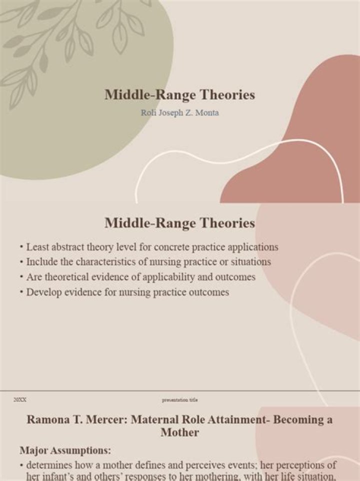 What is an advantage of using middle range theories?