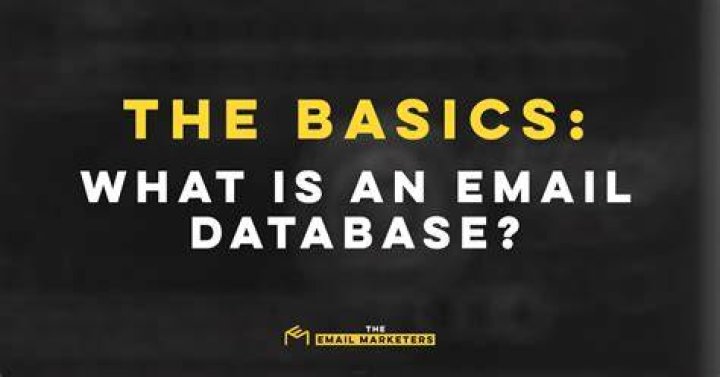 What is an email database?