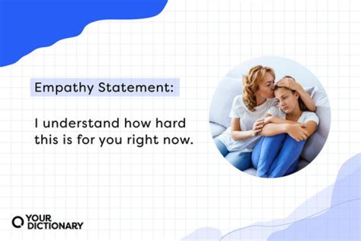 What is an example of an empathy statement?