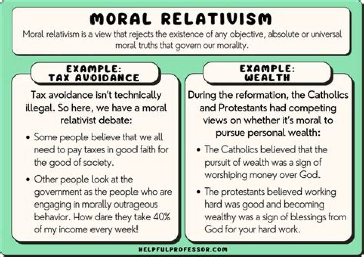 What is an example of relativism?