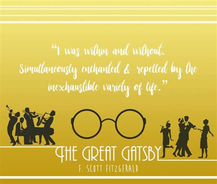 What is an important quote from Chapter 6 of The Great Gatsby?