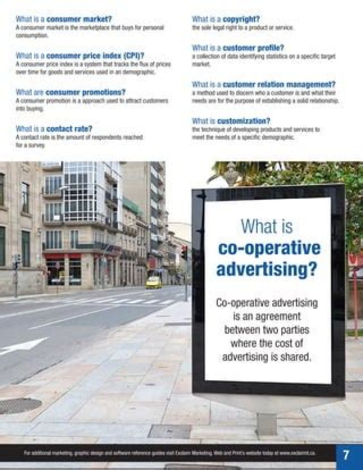 What is co operative advertising?