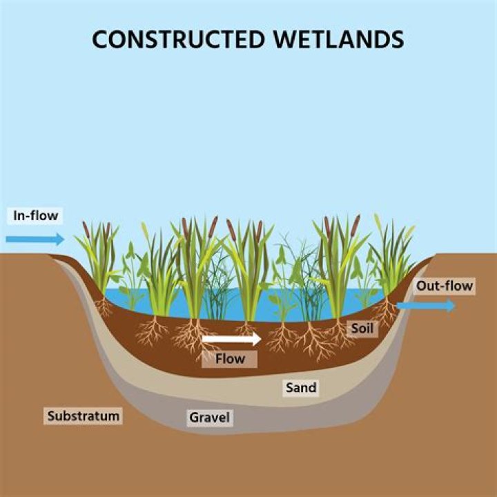 What is constructed wetland system?