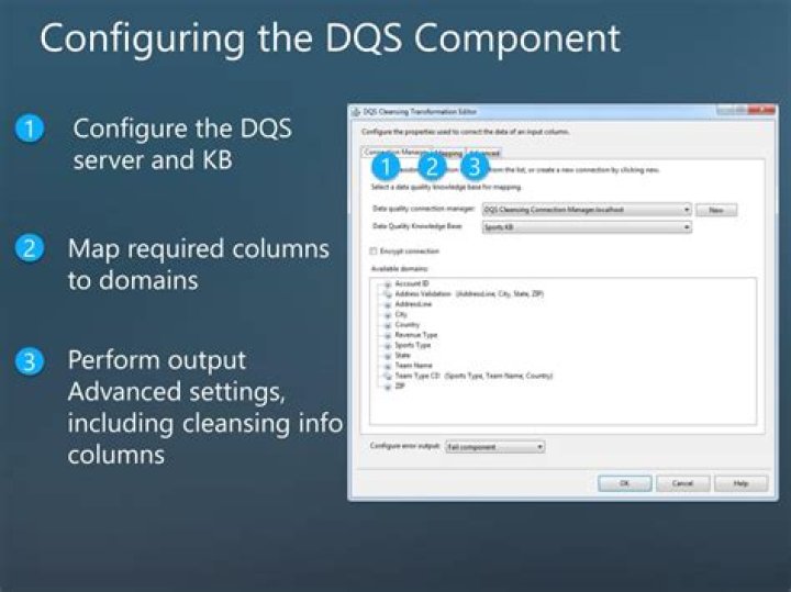 What is DQS cleansing in SSIS?