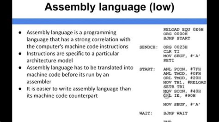 What is instruction mnemonic in assembly language?