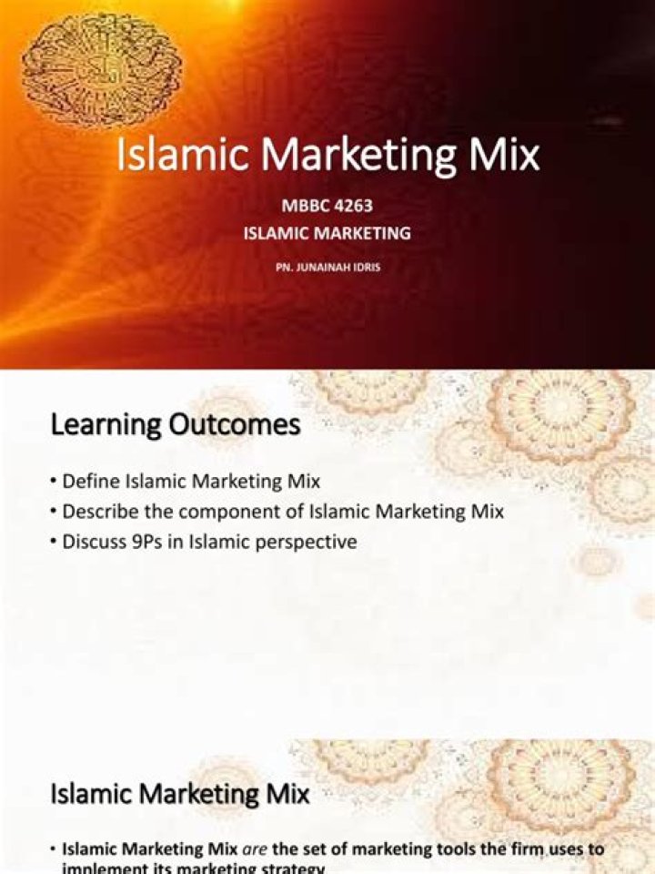 What is Islamic marketing mix?