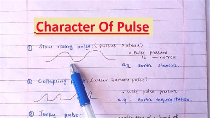 What is meant by jerky pulse?